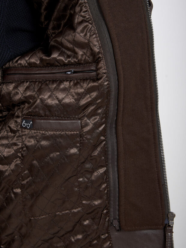 4065 SHEEP BROWN - AUTHENTIC MEN'S BROWN LEATHER JACKET