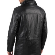 5060 SHEEP BLACK - AUTHENTIC MENS BLACK LEATHER JACKET