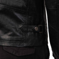 S-ALPHA SHEEP BLACK - AUTHENTIC BLACK MENS LEATHER JACKET
