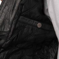 S-ALPHA SHEEP BLACK - AUTHENTIC BLACK MENS LEATHER JACKET