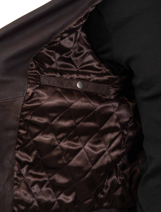 BRANDO SHEEP VINTAGE BROWN - AUTHENTIC MENS LEATHER JACKET