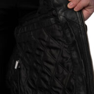 ROMEO SHEEP BLACK - AUTHENTIC MENS BLACK LEATHER JACKET