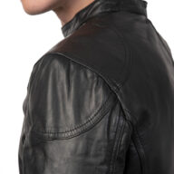 ROMEO SHEEP BLACK - AUTHENTIC MENS BLACK LEATHER JACKET