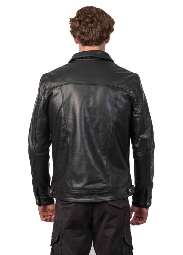 FOXTROT BUFFALO BLACK - AUTHENTIC MENS LEATHER JACKET