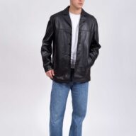 RAY SHEEP BLACK - AUTHENTIC MEN’S BLACK LEATHER JACKET