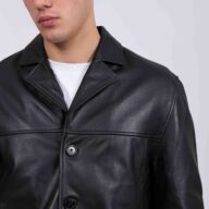 RAY SHEEP BLACK - AUTHENTIC MEN’S BLACK LEATHER JACKET