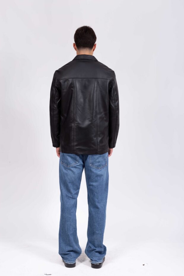 RAY SHEEP BLACK - AUTHENTIC MEN’S BLACK LEATHER JACKET