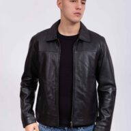 KING SHEEP BLACK - AUTHENTIC MEN’S BLACK LEATHER JACKET