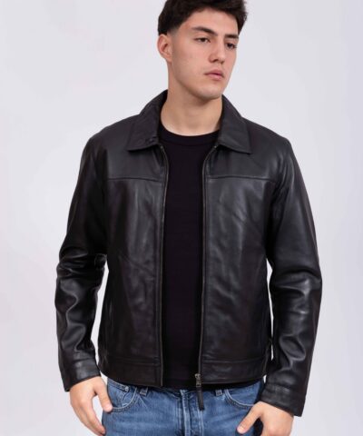 KING SHEEP BLACK - AUTHENTIC MEN’S BLACK LEATHER JACKET
