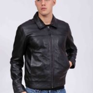 KING SHEEP BLACK - AUTHENTIC MEN’S BLACK LEATHER JACKET