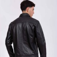 KING SHEEP BLACK - AUTHENTIC MEN’S BLACK LEATHER JACKET