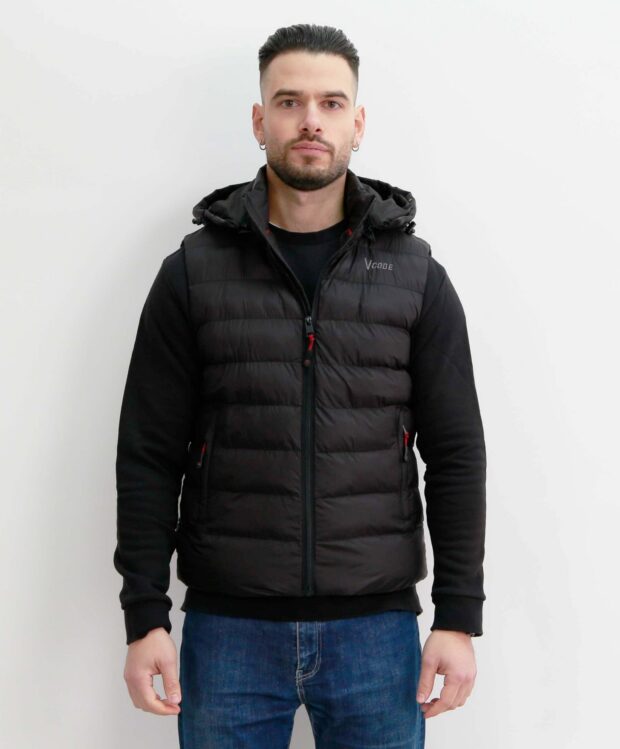 SAMY- GILLET- BLACK - ΑΝΔΡΙΚΟ ΑΜΑΝΙΚΟ ΜΑΥΡΟ VCODE