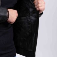 KING SHEEP BLACK - AUTHENTIC MEN’S BLACK LEATHER JACKET