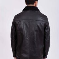 FRISCO B SHEEP BLACK - AUTHENTIC MEN’S BLACK LEATHER JACKET