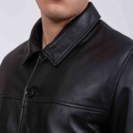 FRISCO B SHEEP BLACK - AUTHENTIC MEN’S BLACK LEATHER JACKET