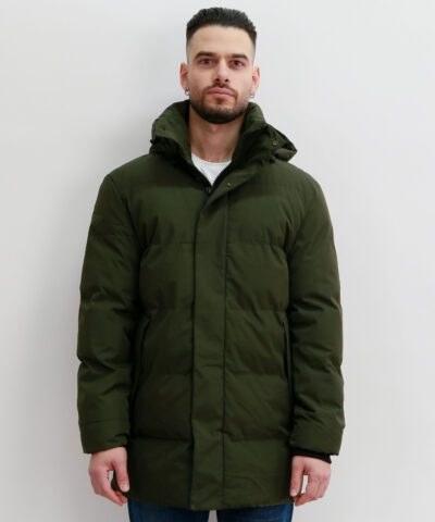 V230 OLIVE MENS PUFFER PARKA VCODE