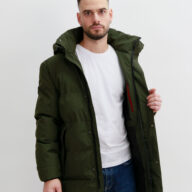 V230 OLIVE MENS PUFFER PARKA VCODE