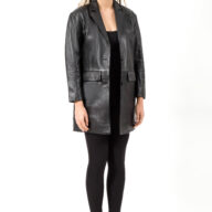 ALEXANDRA SHEEP BLACK - AUTHENTIC WOMENS BLACK LEATHER JACKET