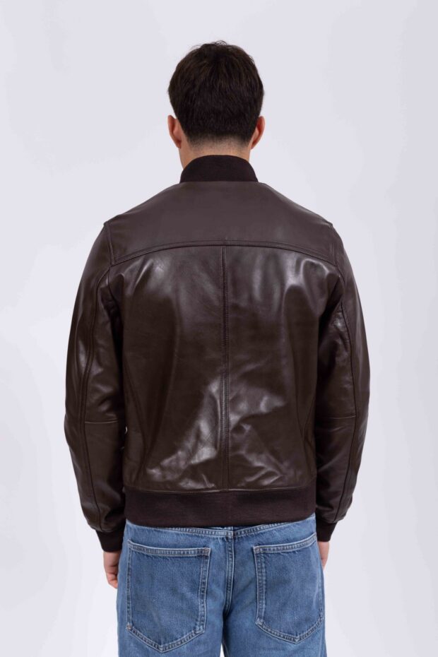 DAKOTA SHEEP BROWN - AUTHENTIC MEN’S BROWN LEATHER JACKET