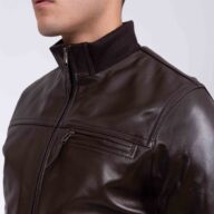 DAKOTA SHEEP BROWN - AUTHENTIC MEN’S BROWN LEATHER JACKET