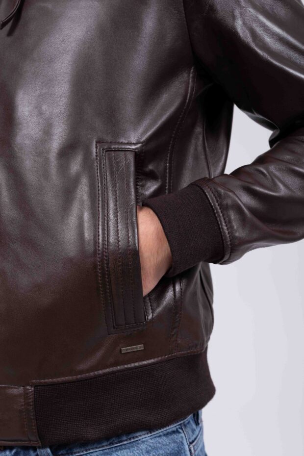DAKOTA SHEEP BROWN - AUTHENTIC MEN’S BROWN LEATHER JACKET