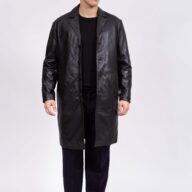 BRAD SHEEP BLACK - AUTHENTIC MEN’S BLACK LEATHER JACKET
