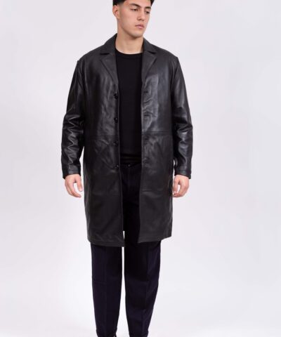BRAD SHEEP BLACK - AUTHENTIC MEN’S BLACK LEATHER JACKET