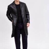 BRAD SHEEP BLACK - AUTHENTIC MEN’S BLACK LEATHER JACKET