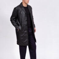 BRAD SHEEP BLACK - AUTHENTIC MEN’S BLACK LEATHER JACKET