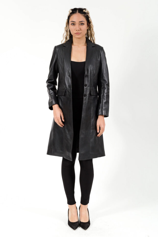 PENNY SHEEP BLACK- AUTHENTIC WOMENS BLACK LEATHER JACKET