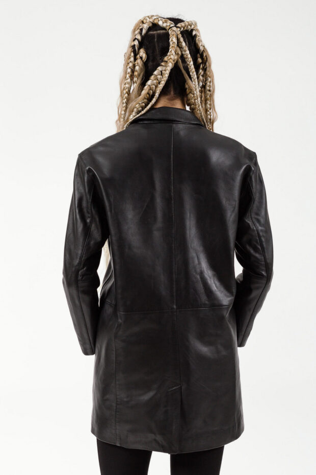 ALEXANDRA SHEEP BLACK - AUTHENTIC WOMENS BLACK LEATHER JACKET