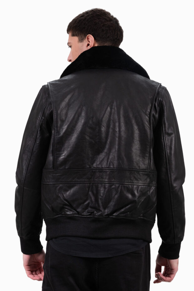 JULIET BUFFALO BLACK - AUTHENTIC MENS BLACK LEATHER JACKET