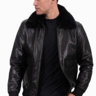 JULIET BUFFALO BLACK - AUTHENTIC MENS BLACK LEATHER JACKET
