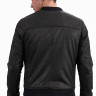 SUGAR VINTAGE SHEEP BLACK - AUTHENTIC BLACK MENS LEATHER JACKET