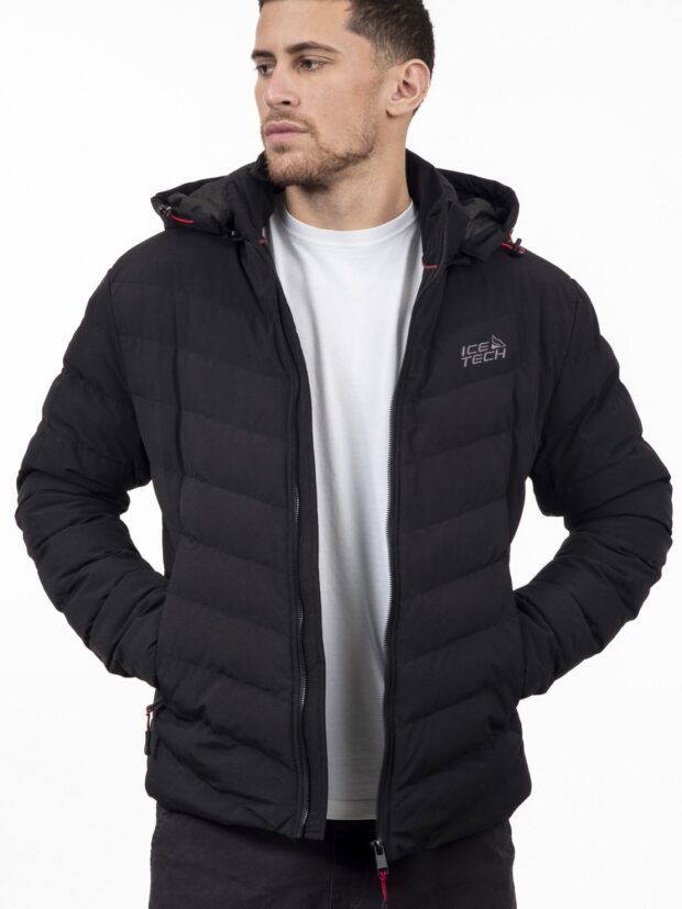 ICETECH CAPO MENS PUFFERTZAKET BLACK