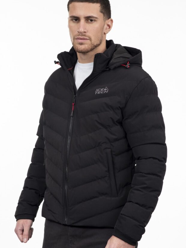 ICETECH CAPO MENS PUFFERTZAKET BLACK