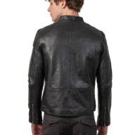 ROMEO SHEEP BLACK - AUTHENTIC MENS BLACK LEATHER JACKET