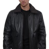 JULIET COWHIDE BLACK - AUTHENTIC MENS BLACK LEATHER JACKET