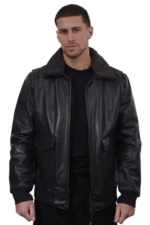JULIET COWHIDE BLACK - AUTHENTIC MENS BLACK LEATHER JACKET