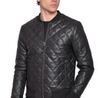 ARIZONA SHEEP BLACK - AUTHENTIC MENS BLACK LEATHER JACKET
