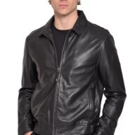 HOLLAND SHEEP BLACK - AUTHENTIC MENS LEATHER JACKET