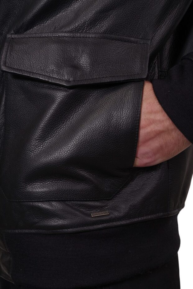 JULIET COWHIDE BLACK - AUTHENTIC MENS BLACK LEATHER JACKET