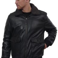 JULIET COWHIDE BLACK - AUTHENTIC MENS BLACK LEATHER JACKET