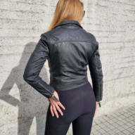 MEDEA VINTAGE SHEEP BLACK - AUTHENTIC WOMENS BLACK LEATHER JACKET