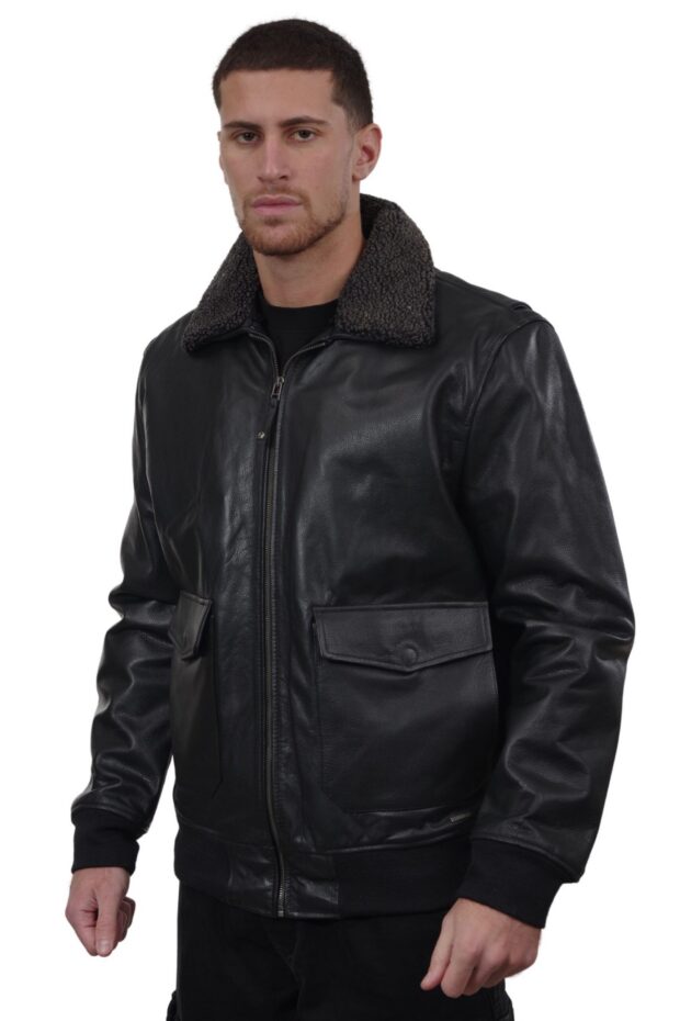 JULIET COWHIDE BLACK - AUTHENTIC MENS BLACK LEATHER JACKET