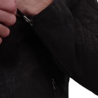 YANKEE SHEEP VINTAGE BLACK - AUTHENTIC MENS BLACK LEATHER JACKET