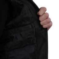 SUGAR VINTAGE SHEEP BLACK - AUTHENTIC BLACK MENS LEATHER JACKET