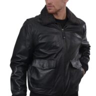 JULIET COWHIDE BLACK - AUTHENTIC MENS BLACK LEATHER JACKET