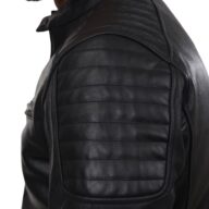 DELTA BUFFALO BLACK - AUTHENTIC BLACK MENS LEATHER JACKET
