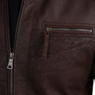 ALPHA VINTAGE SHEEP BROWN - AUTHENTIC MENS BLACK LEATHER JACKET